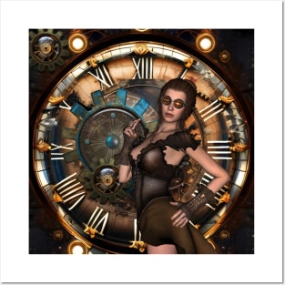 The lady of Steampunk Posters and Art